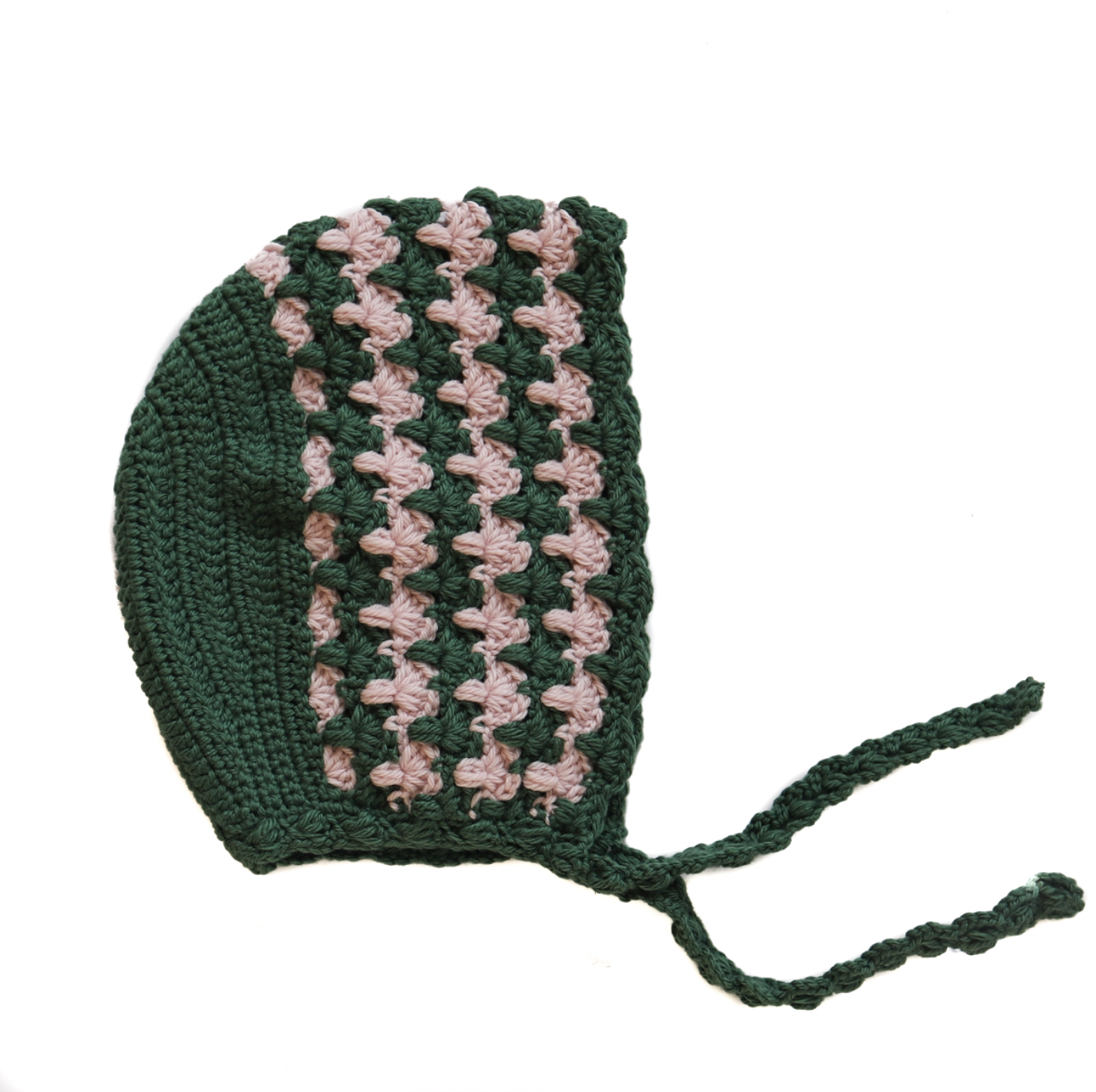 KALINKA 編織綁帶帽 Clementine Bonnet- Kale 粉綠
