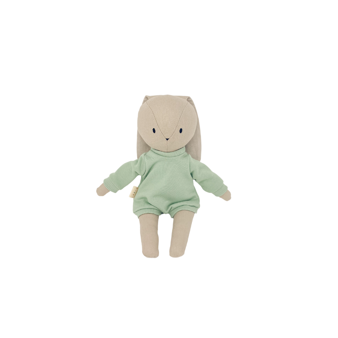 加拿大Huggabeau 手作娃娃衣服 Bubble Romper - Mint