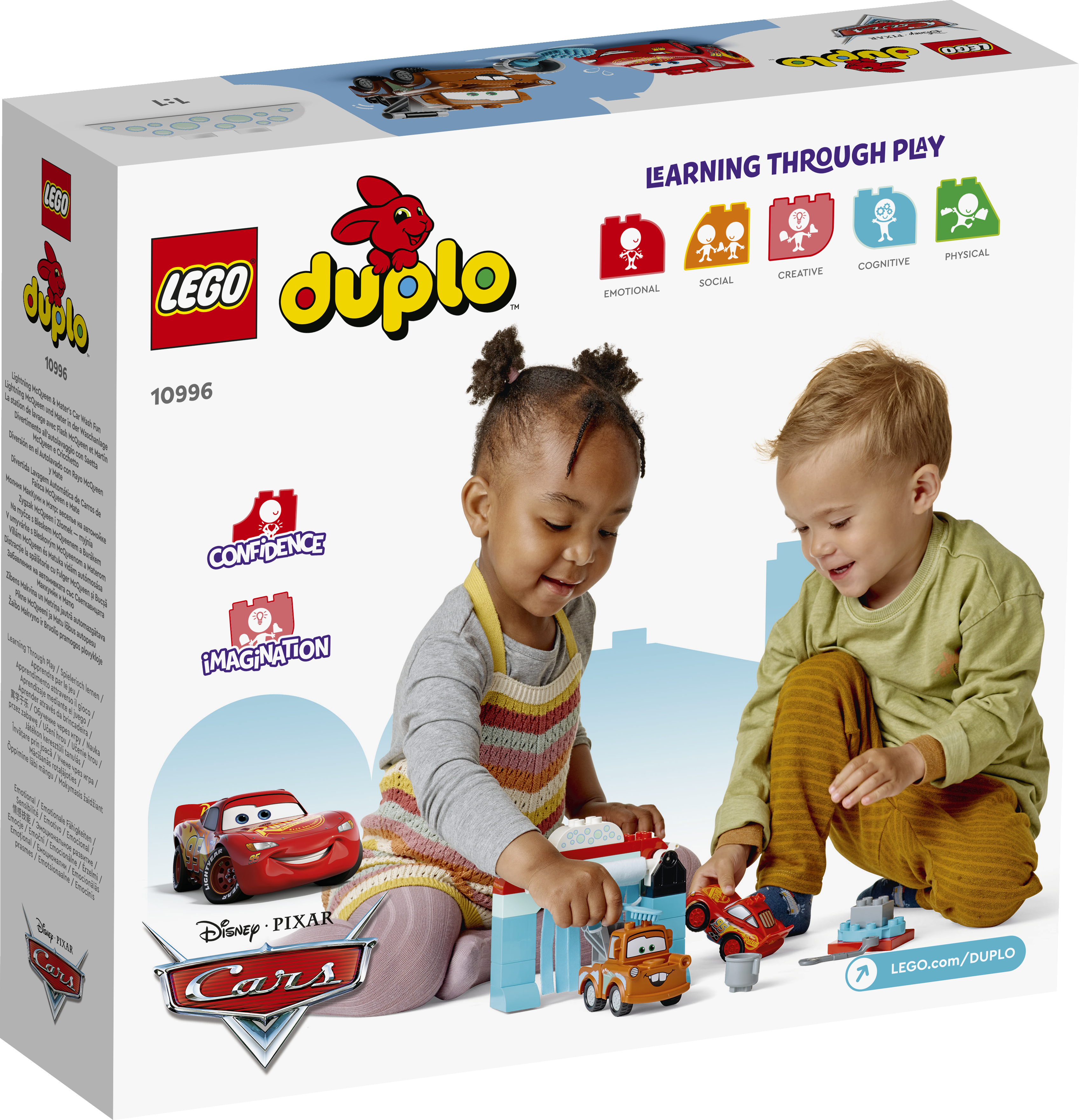 [飛米樂高積木專賣店] LEGO 10996 DUPLO-閃電麥坤&脫線 洗車趣