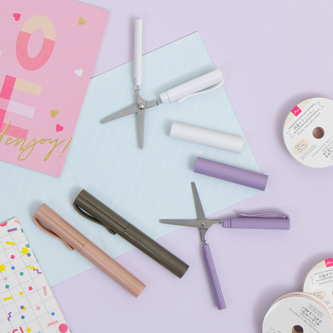 攜帶式筆型剪刀/紫色