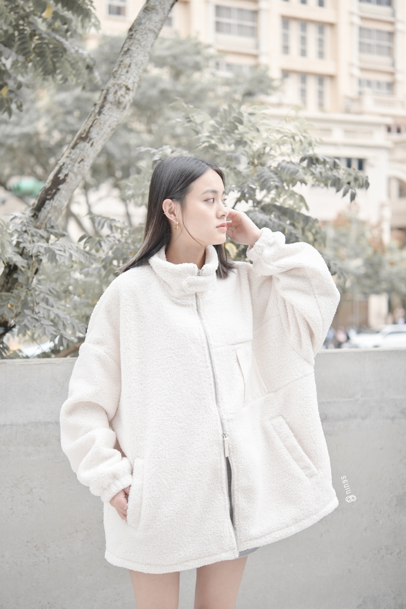 【現貨】PUMA MMQ SHERPA 米白色 立領外套 53662565