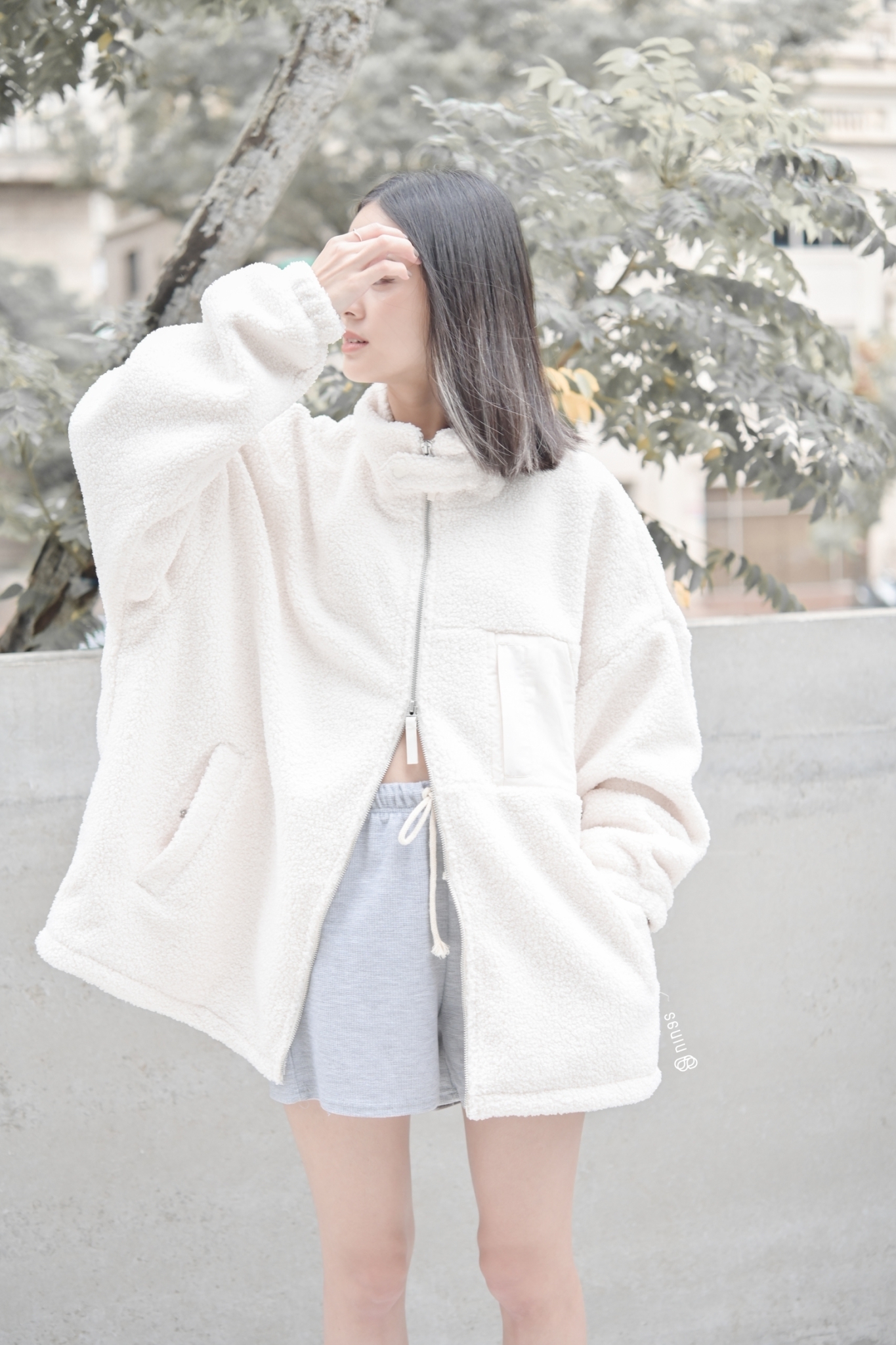 【現貨】PUMA MMQ SHERPA 米白色 立領外套 53662565