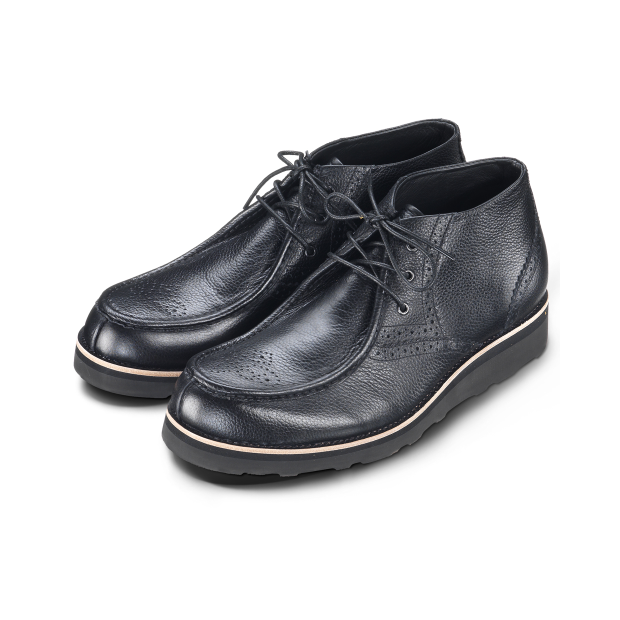 Thunderbolt M1133 Black Leather Boots