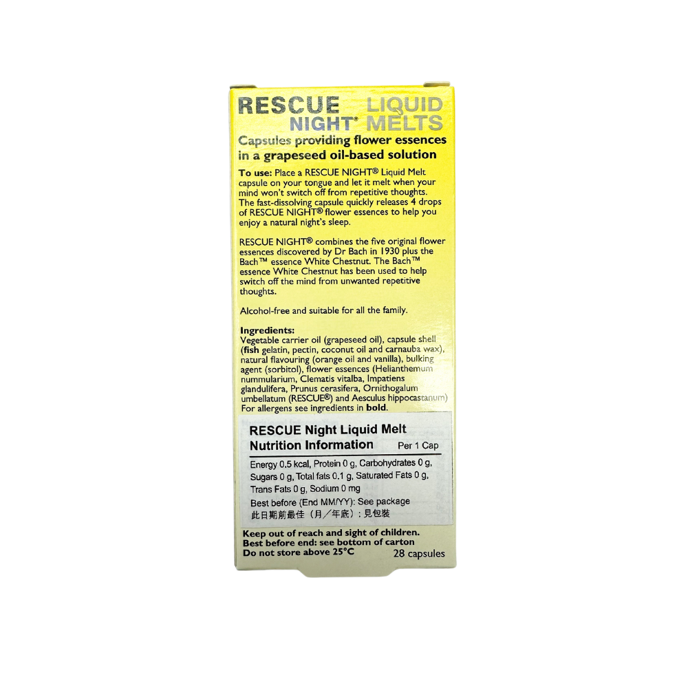Bach Rescue Sleep Liquid Melts (28 capsules) (D026)