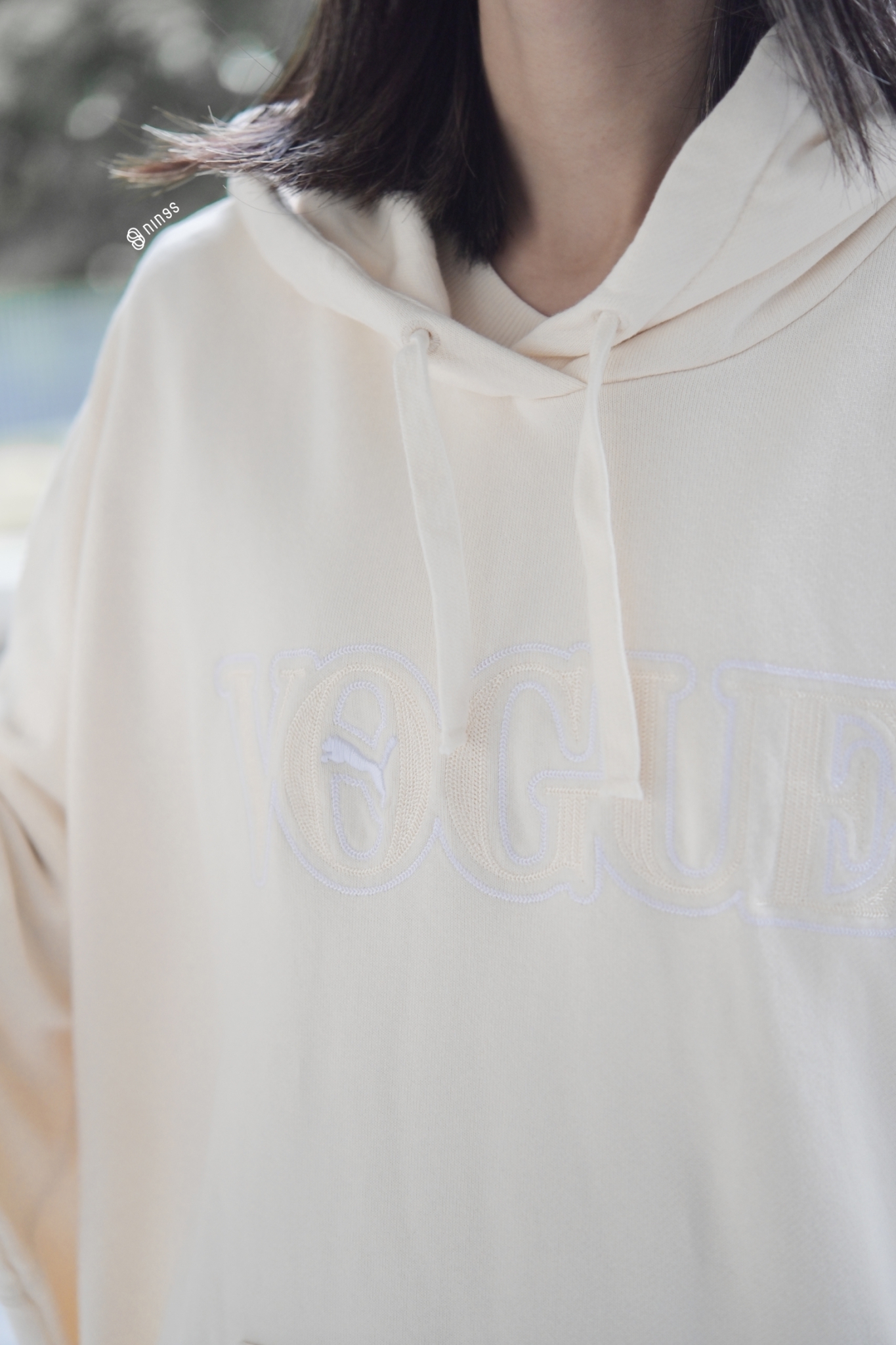 【現貨】PUMA x VOGUE HOODIE 帽踢 米色 53669165