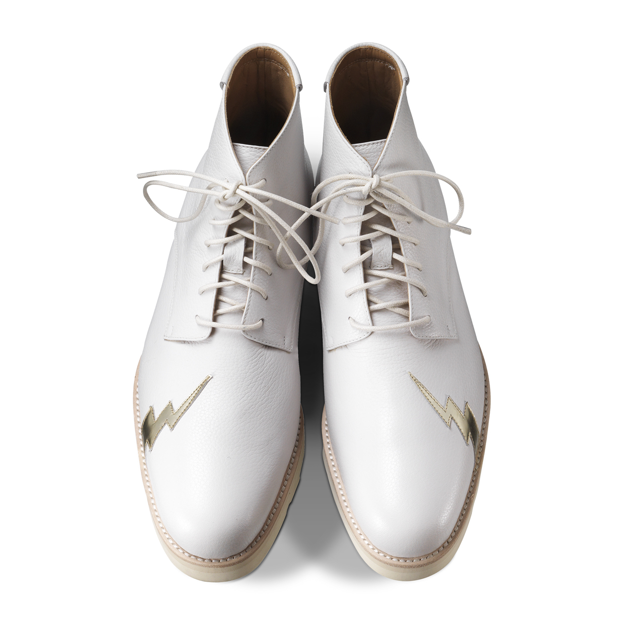 Thundermen M1131 White Leather Boots