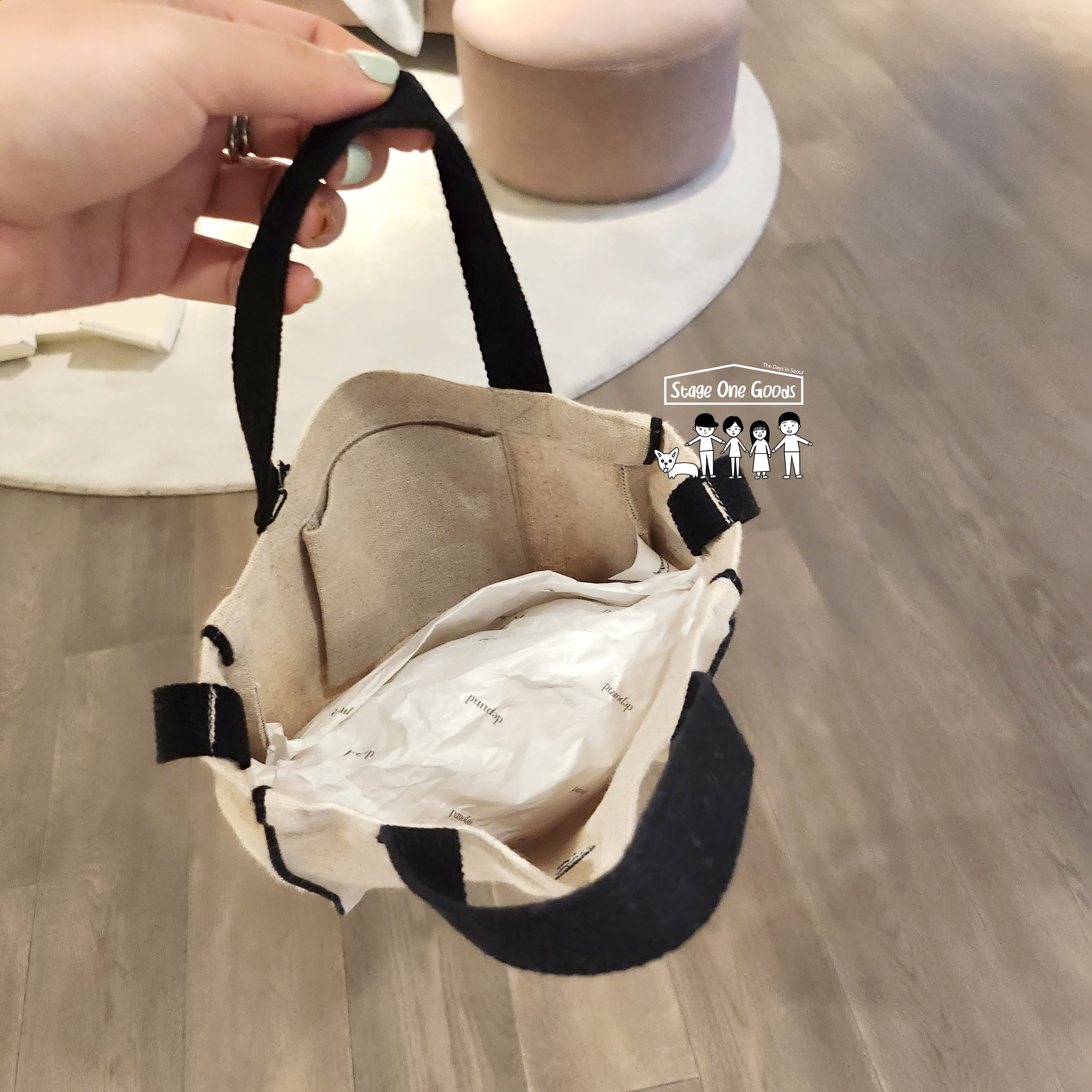 ◇depound◇ biscuit bag black (M) Designer fashion, Seoul-fully created | W Concept