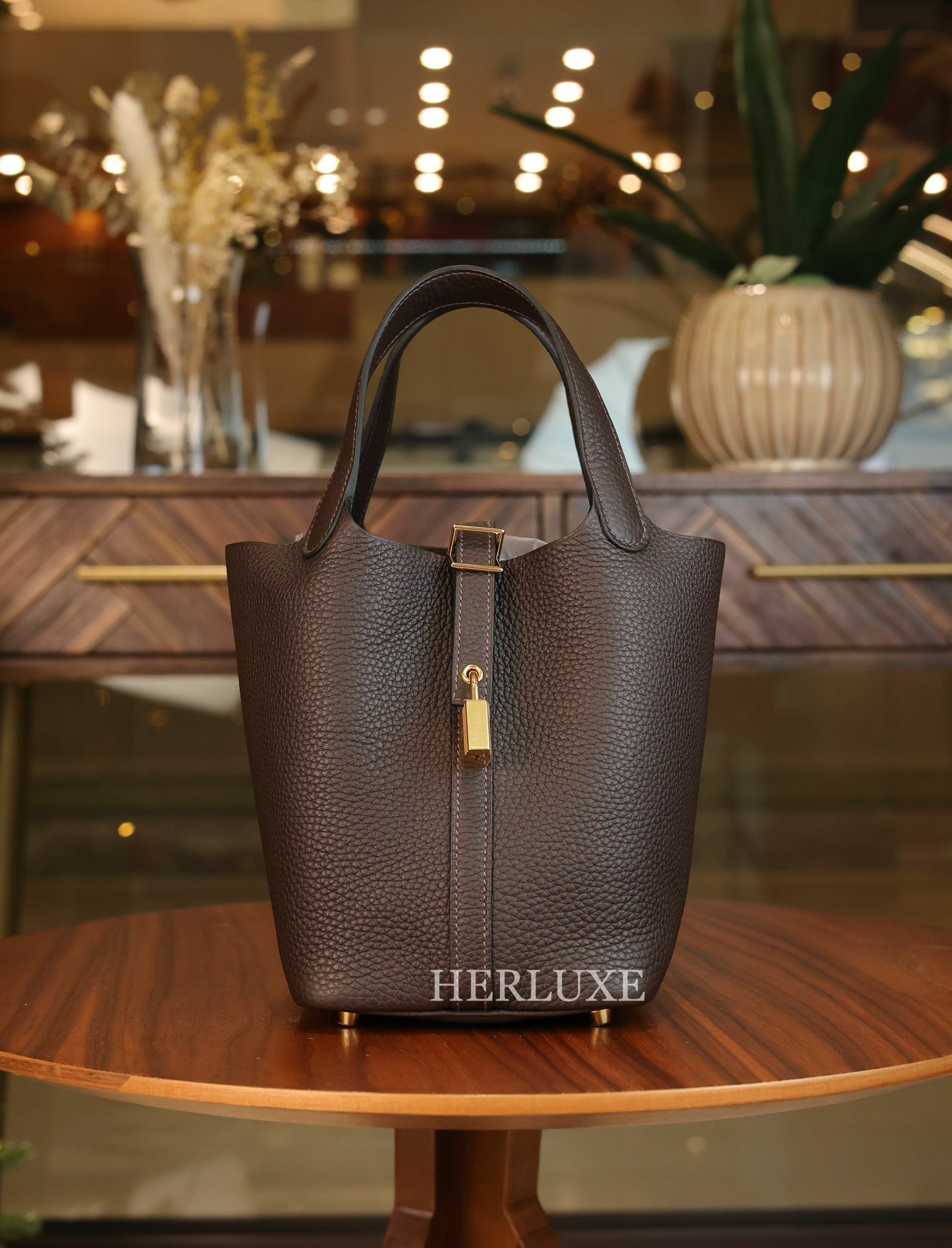 🔥全新到貨🔥Hermes Picotin 18 8F Etain+金扣+Clemence, 名牌, 手袋及銀包- Carousell