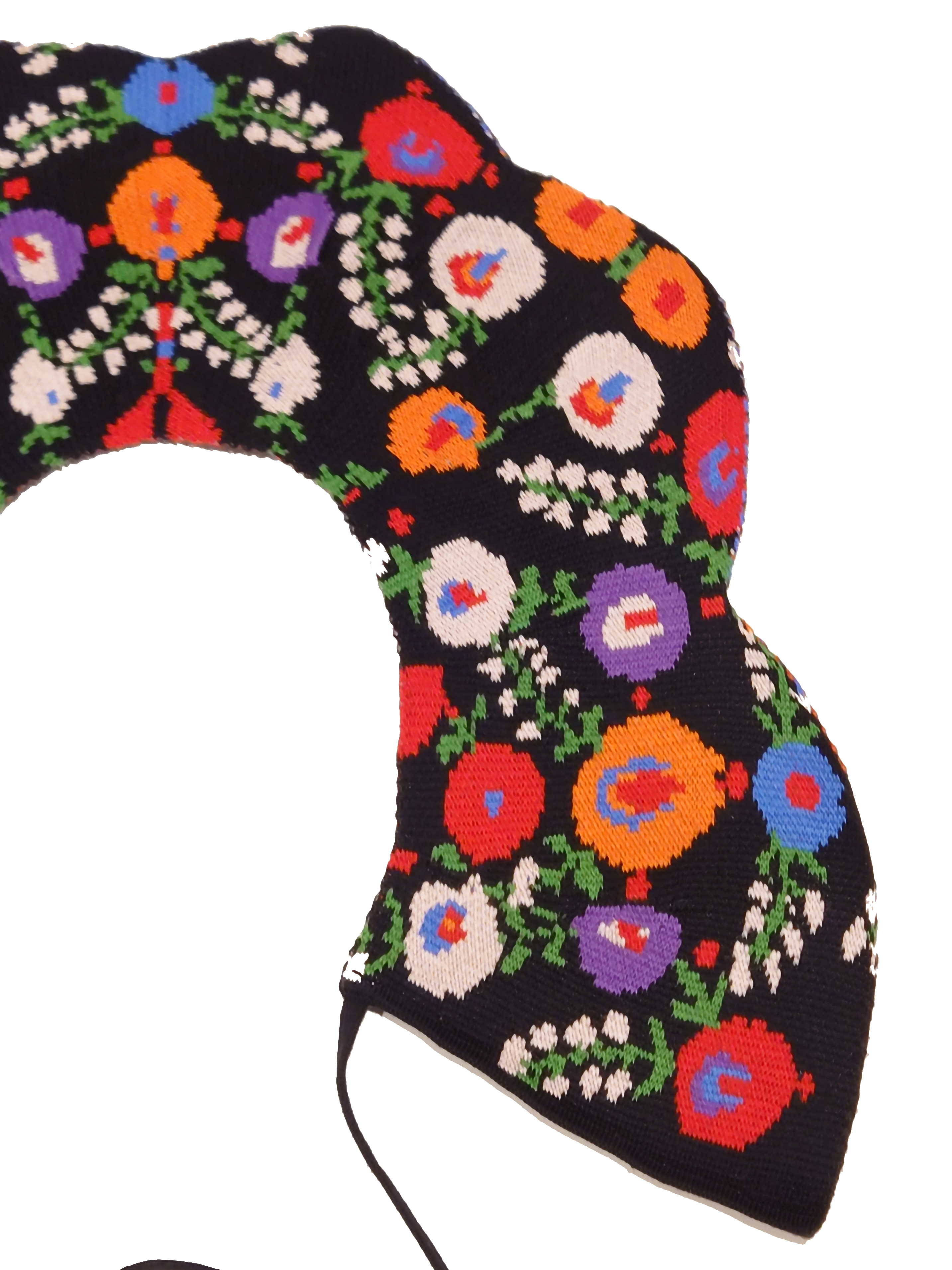 彩色花型圖案裝飾假領