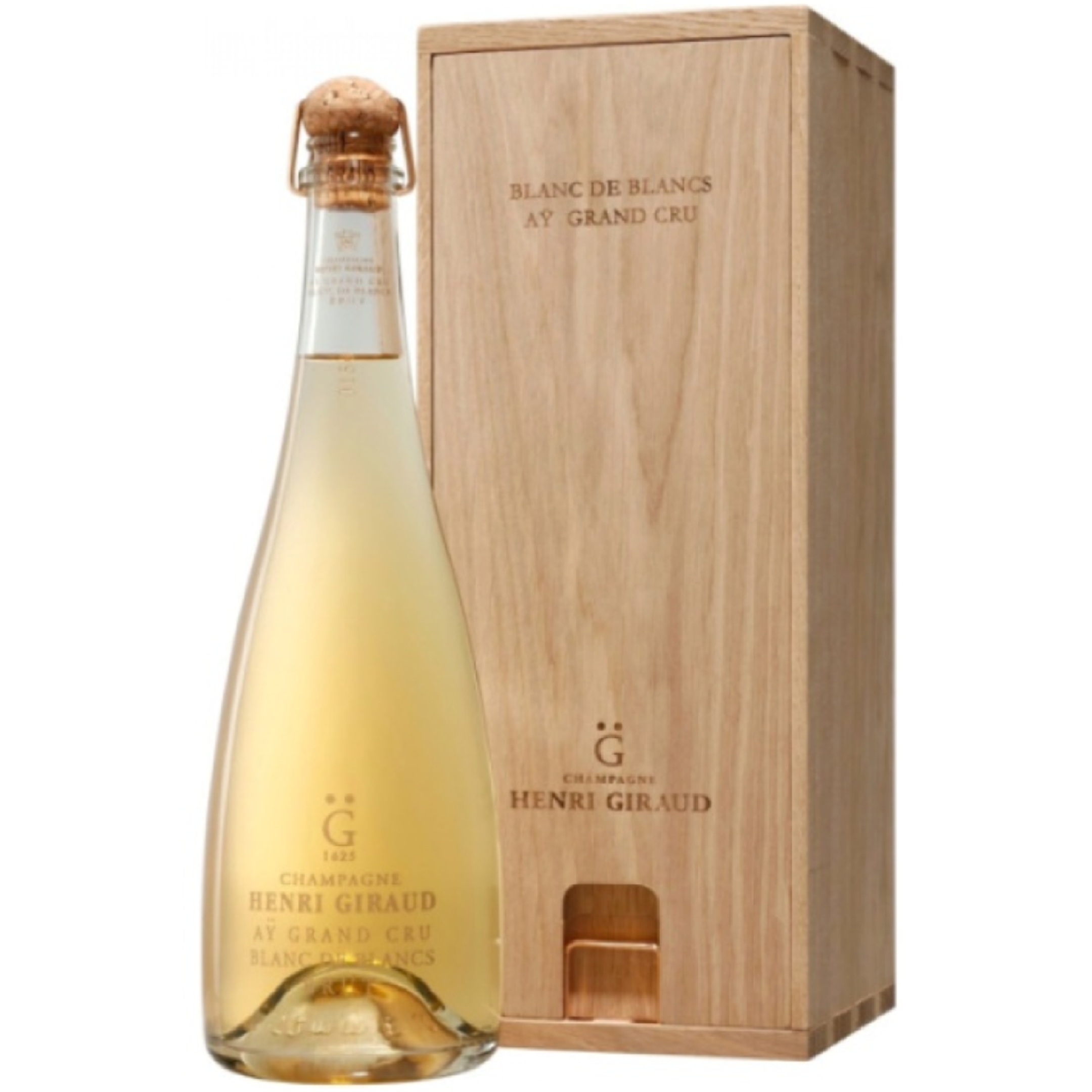 2015 Henri Giraud Aÿ Blanc de Blancs Grand Cru with Wooden Gift Box