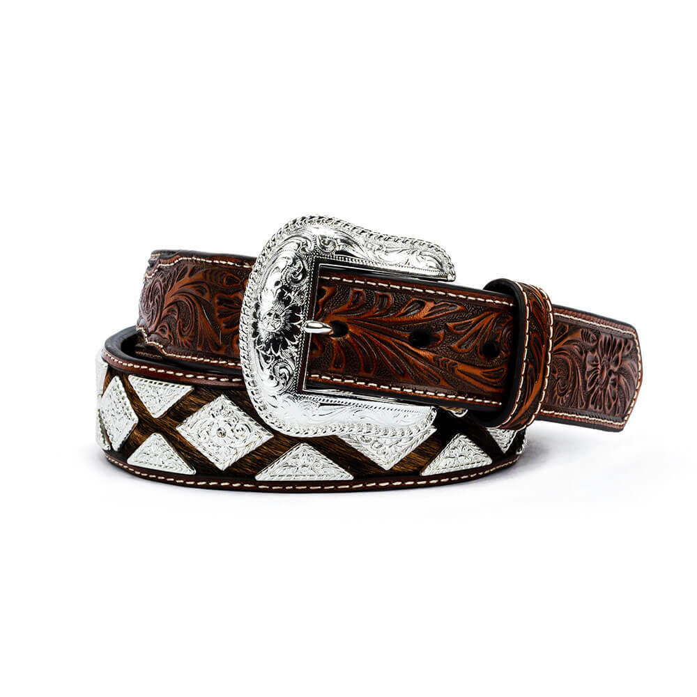 豪情魅力  馬毛 個性 真皮皮帶-快速出貨