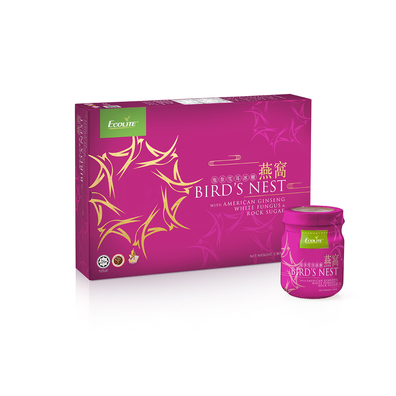Ecolite Official Store Bird'Nest with American Ginseng