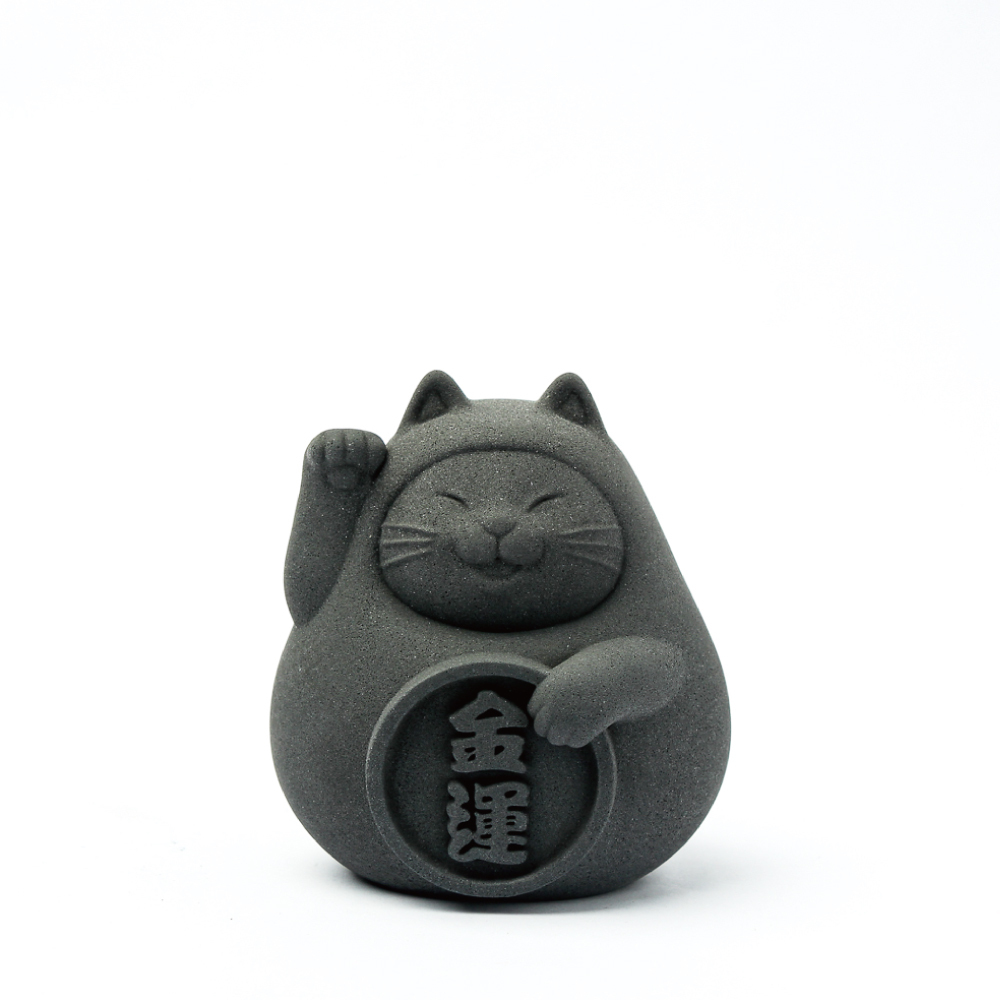 金運招福招財貓擴香石｜台灣樂土水泥＋台灣炭粉製成（★不列入滿額禮／不適用購物金）