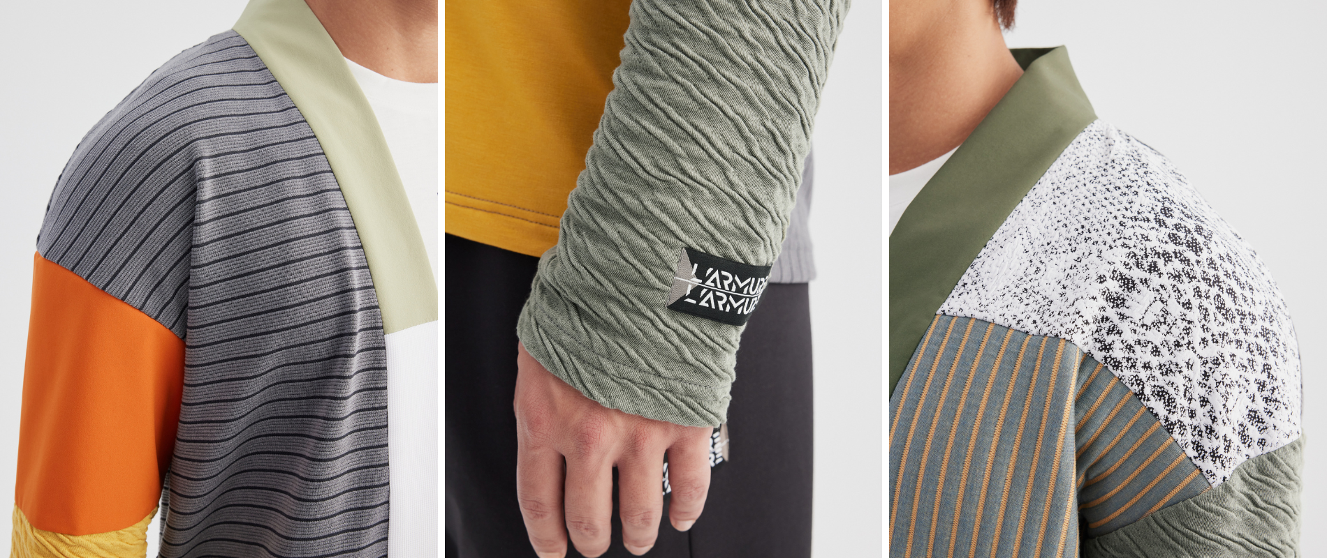 拼接罩衫的細節