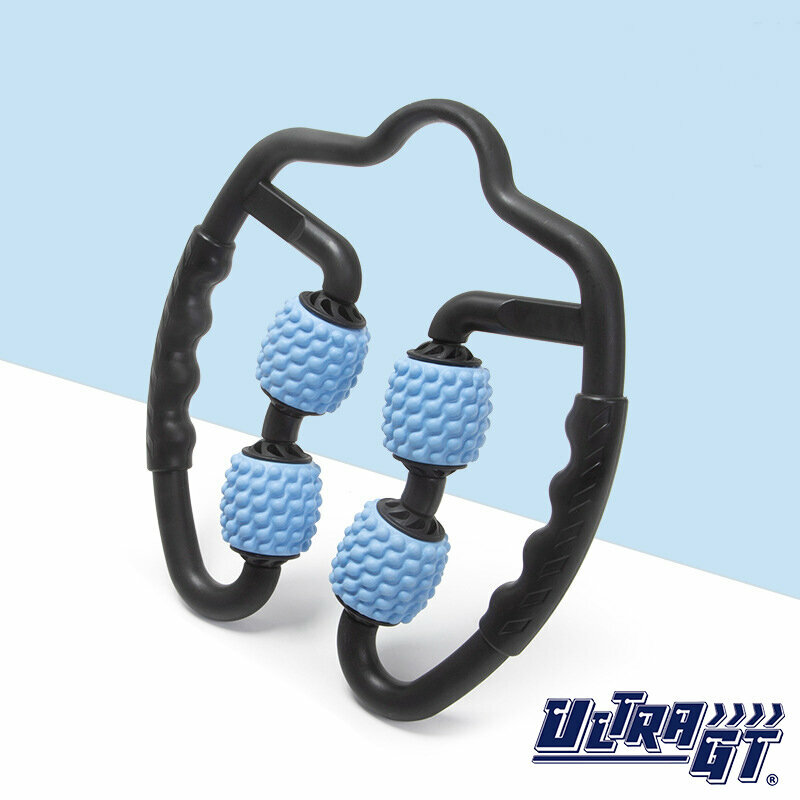 Ultra GT 腿部按摩滾軸肌肉瘦身器( 圓粒) (天藍色) 緩解肌肉酸痛,僵硬和緊繃,按摩筋膜深層組織