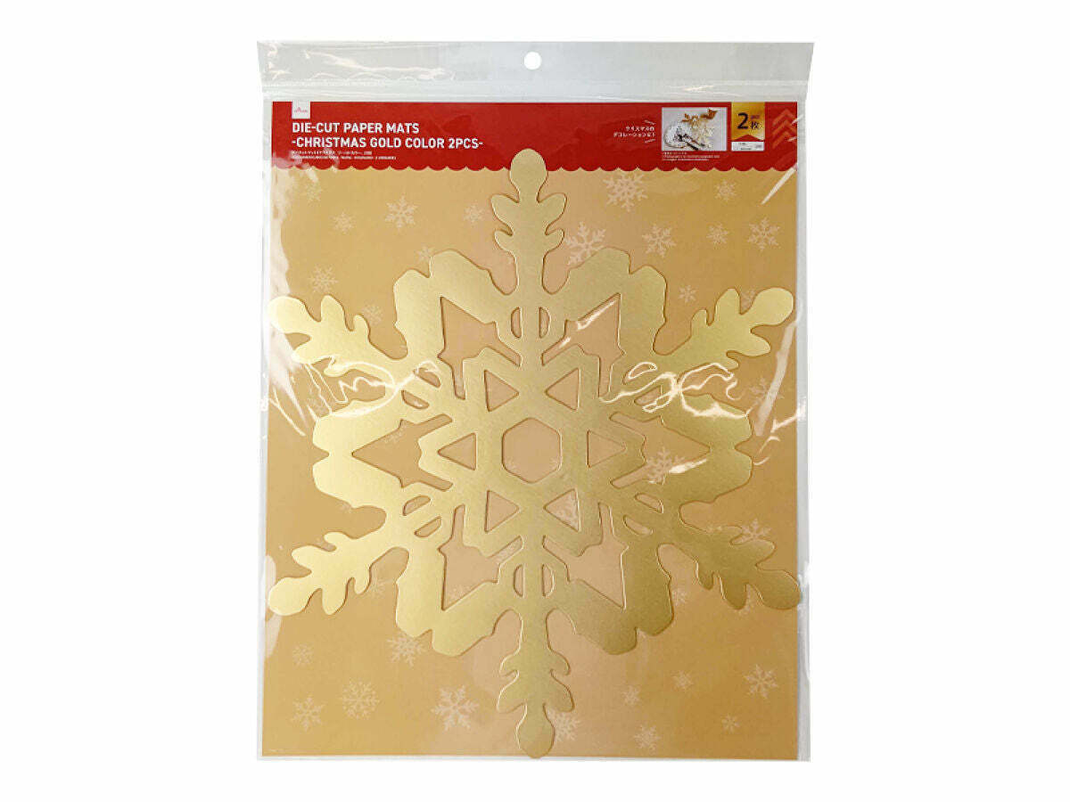 聖誕節餐墊紙/雪花 2入