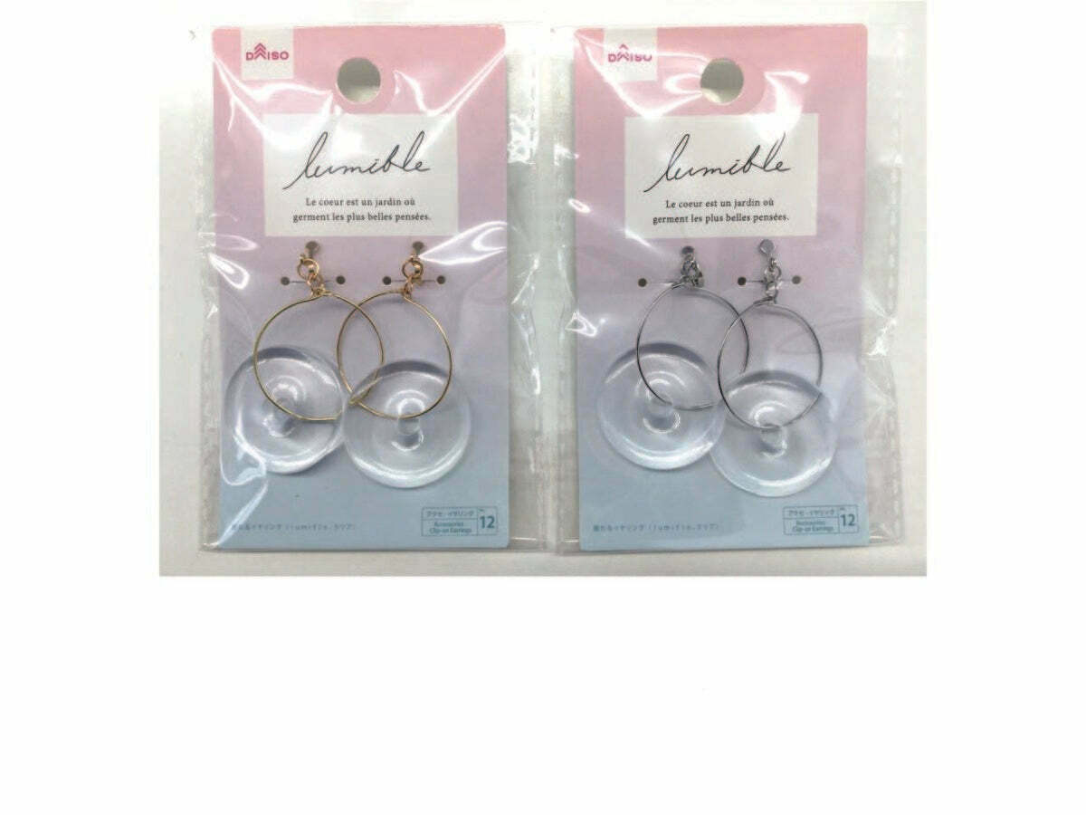 lumifle夾式耳環/透明