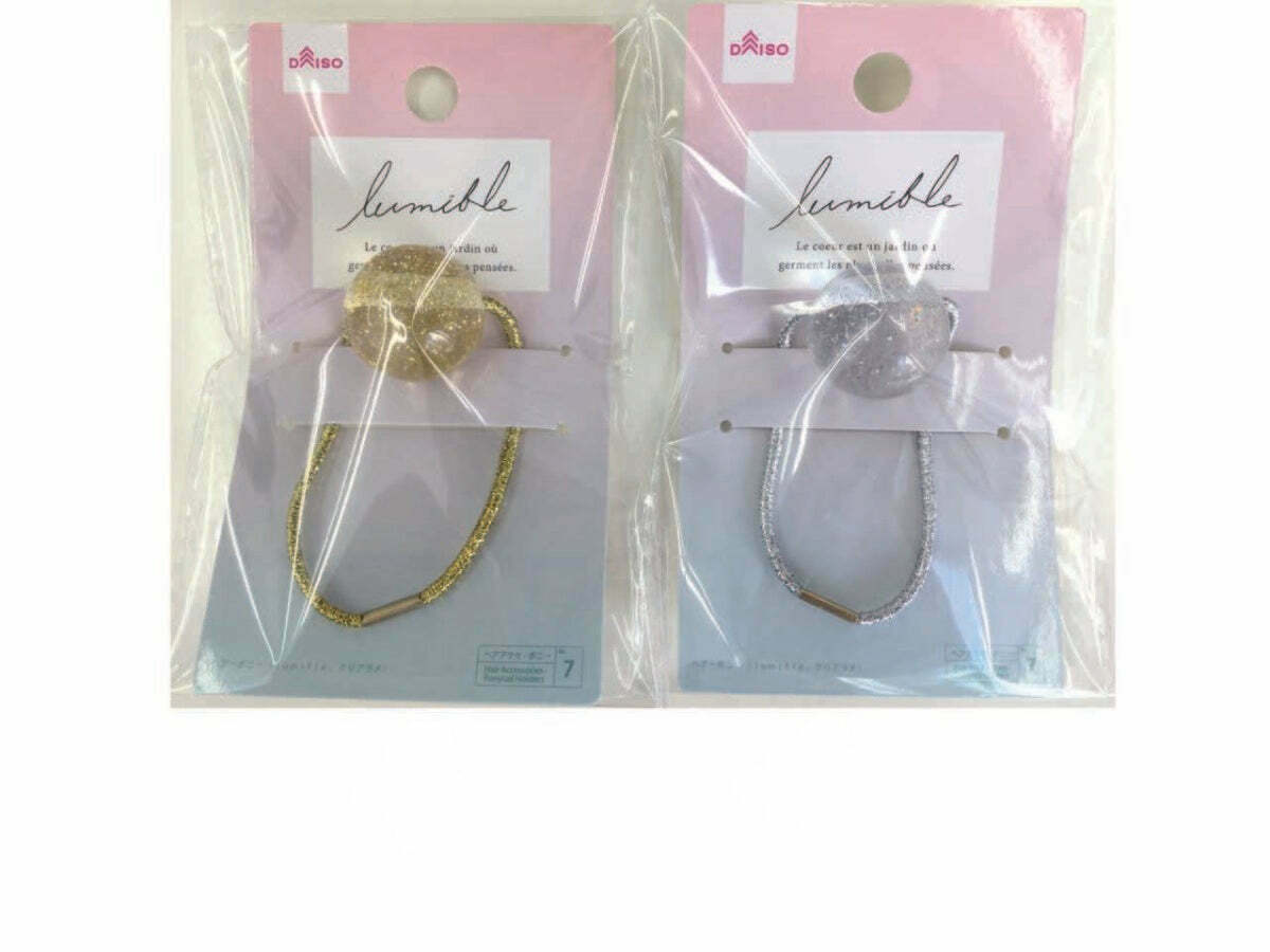 lumifle髮圈/透明金銀色系