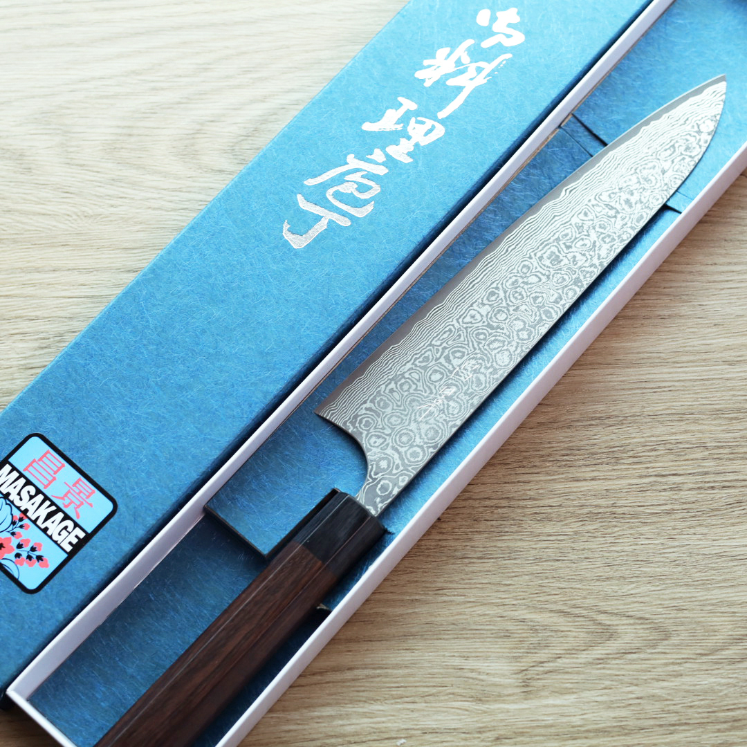 昌景 雲 牛刀 240mm VG10 大馬士革