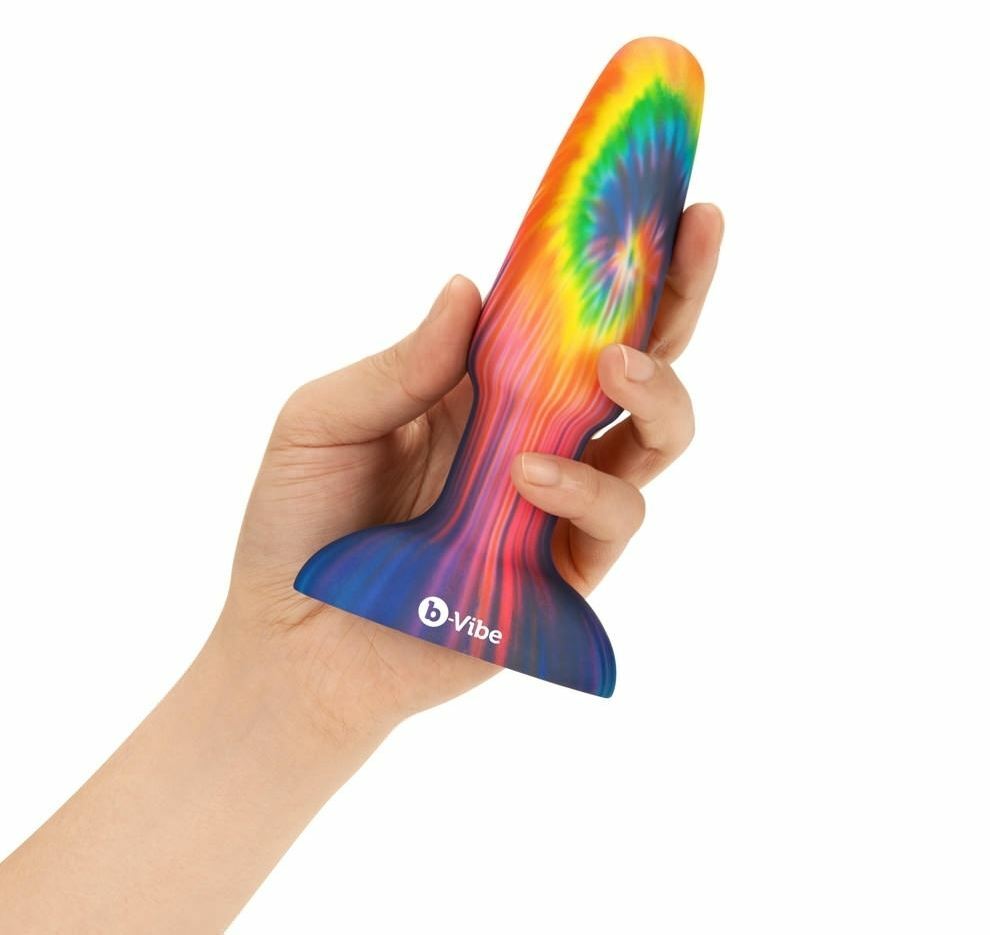 〔美國品牌〕B-Vibe 愛與和平紥染色無線遙控震動轉珠肛塞套裝