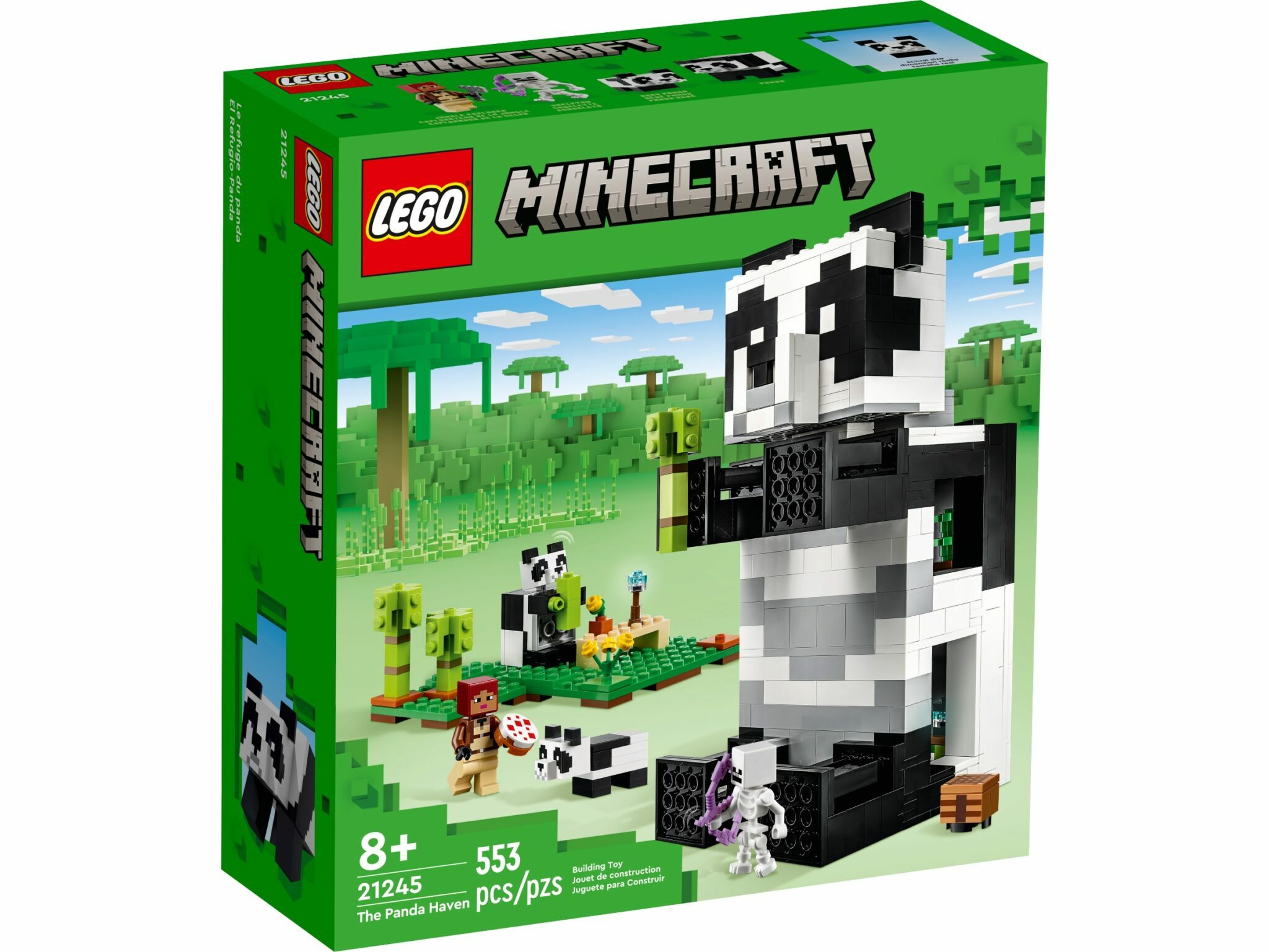 [飛米樂高積木磚賣店] LEGO 21245 Minecraft-貓熊屋