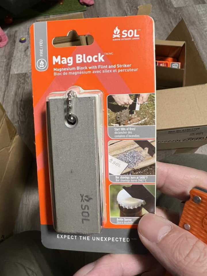 SOL Survive Outdoors Longer SOL Mag Block 打火石塊