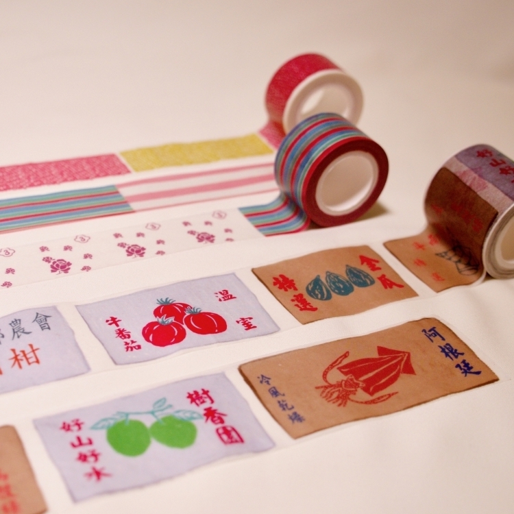 市場色紙膠帶