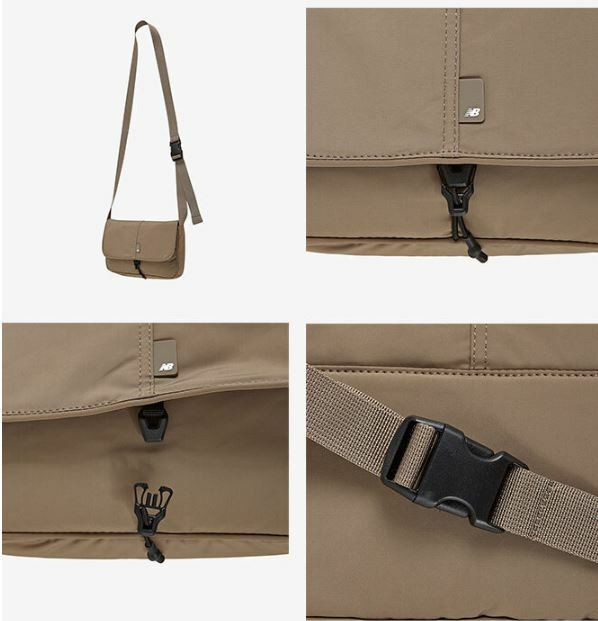 NEW BALANCE PADDED 迷你 斜背 側背 小包 米 NBGCCAF512_35
