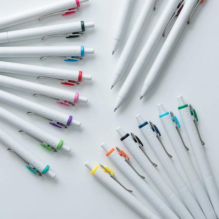 【Uni 三菱】uni-ball one 鋼珠筆 8色套組/替芯