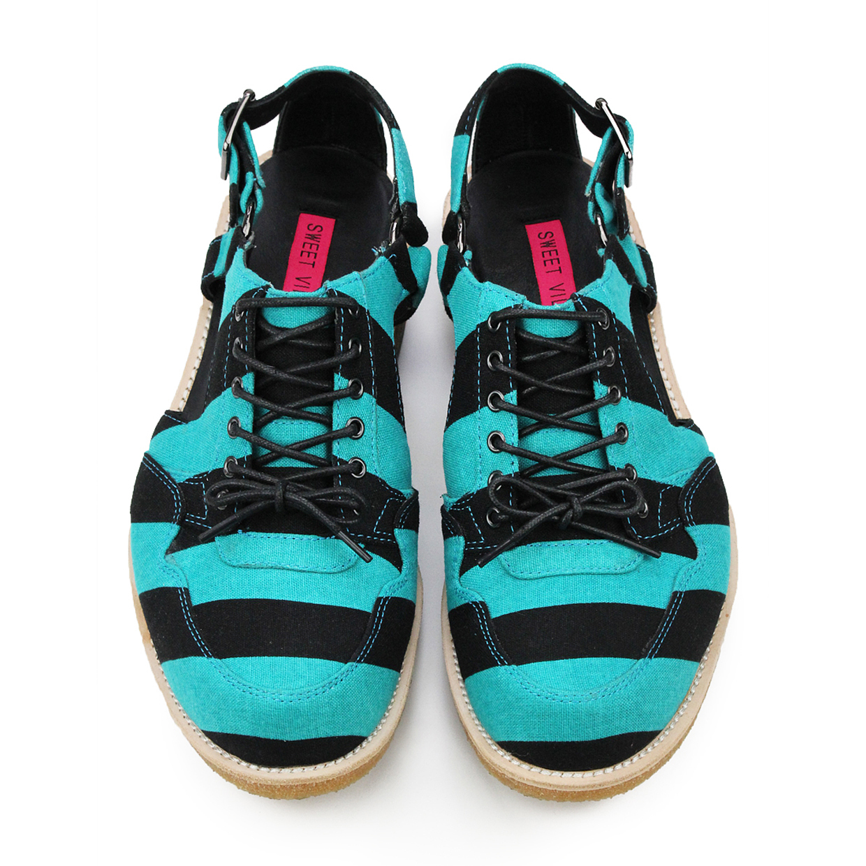 Alice's Journey M1139 Teal Summer Sandals
