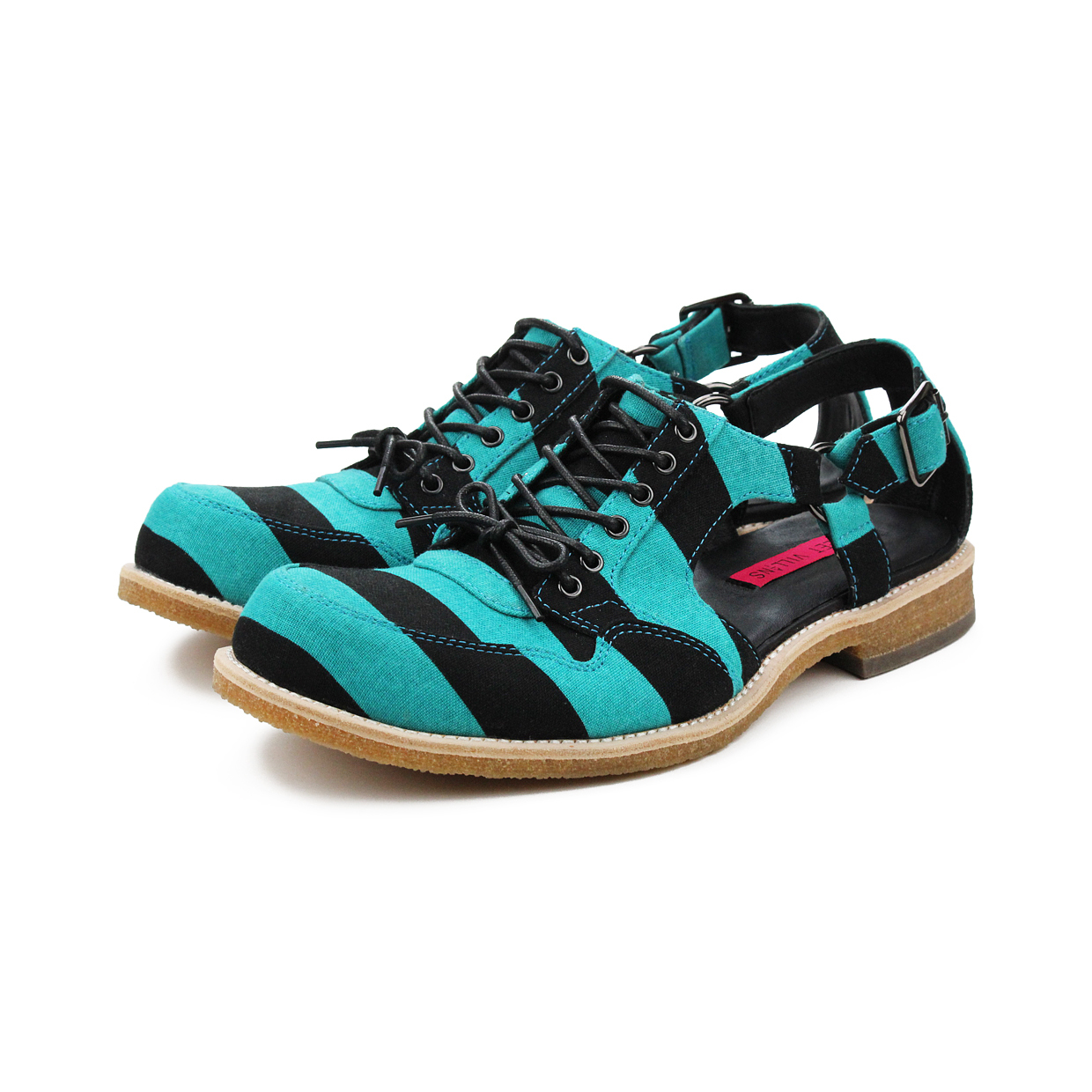 Alice's Journey M1139 Teal Summer Sandals