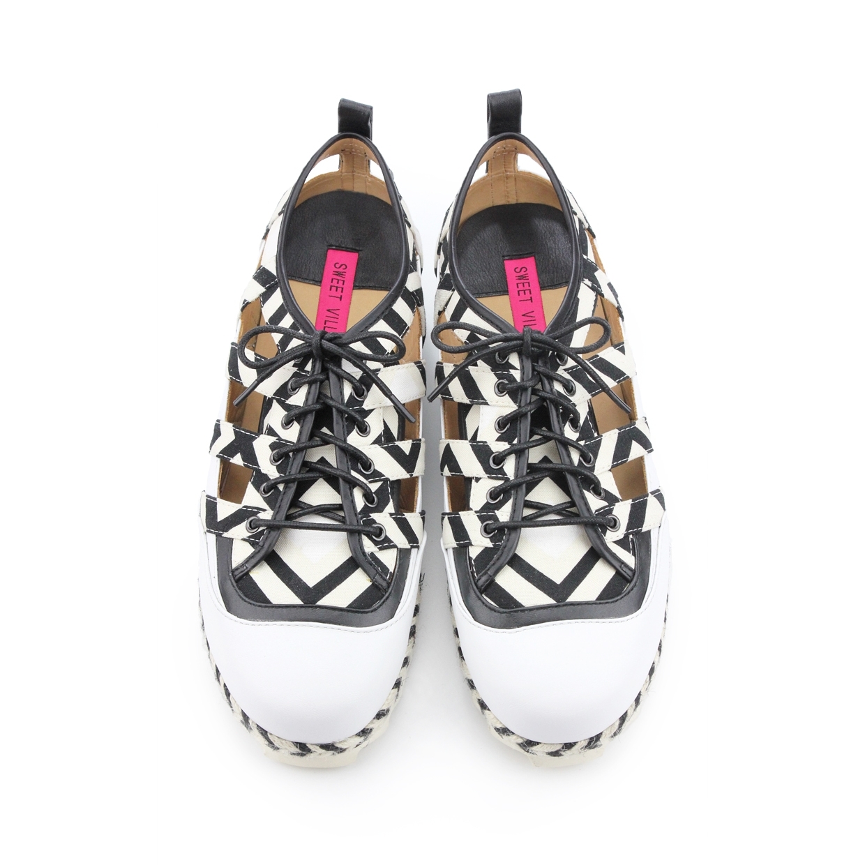 Hurdle Race M1151 White Leather Sneakers