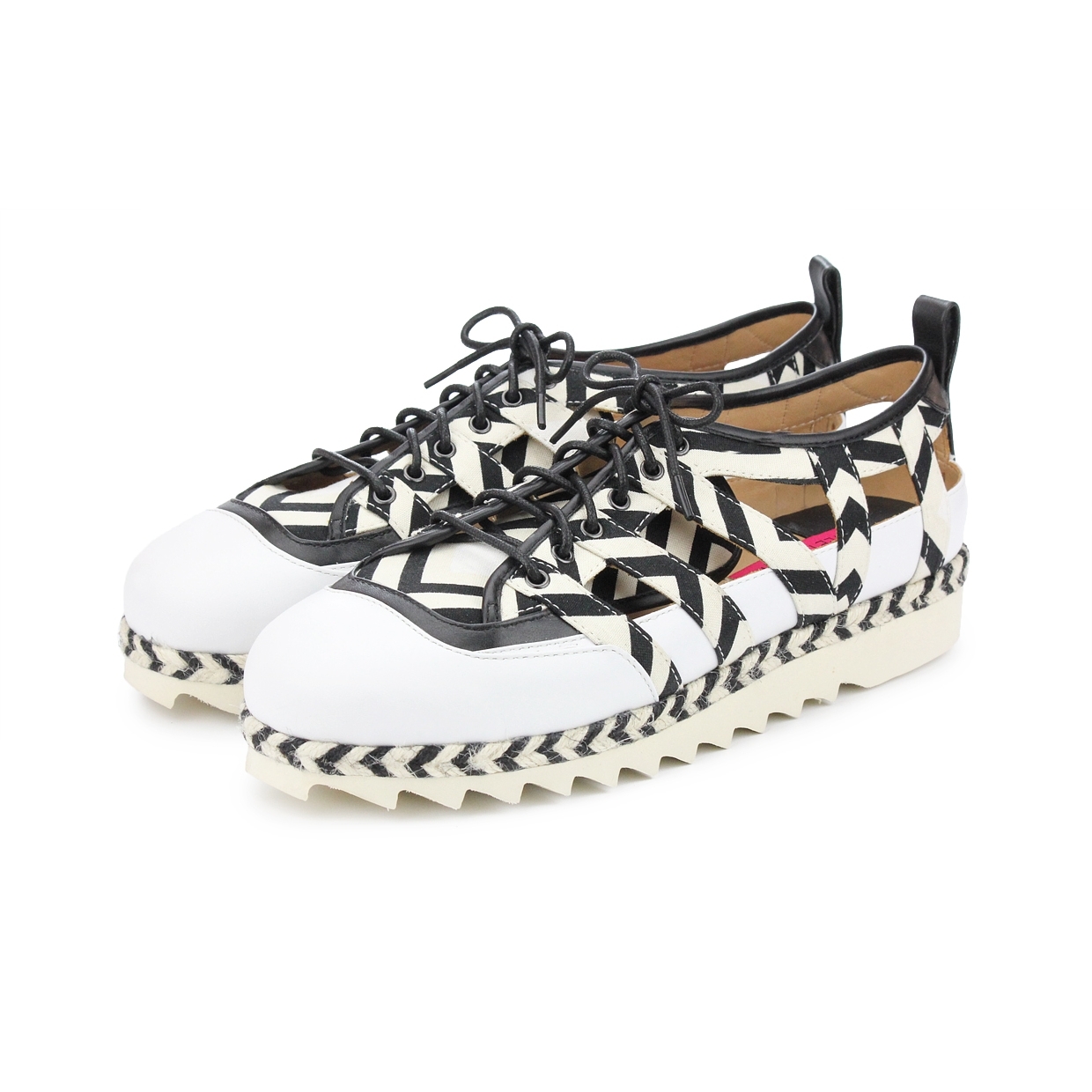 Hurdle Race M1151 White Leather Sneakers