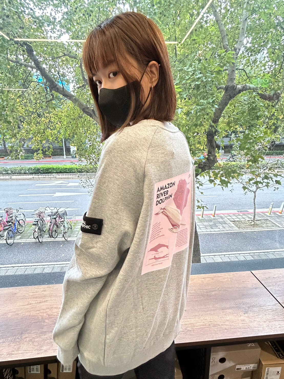 NATIONAL GEOGRAPHIC 國家地理 長袖上衣 灰 DEC M