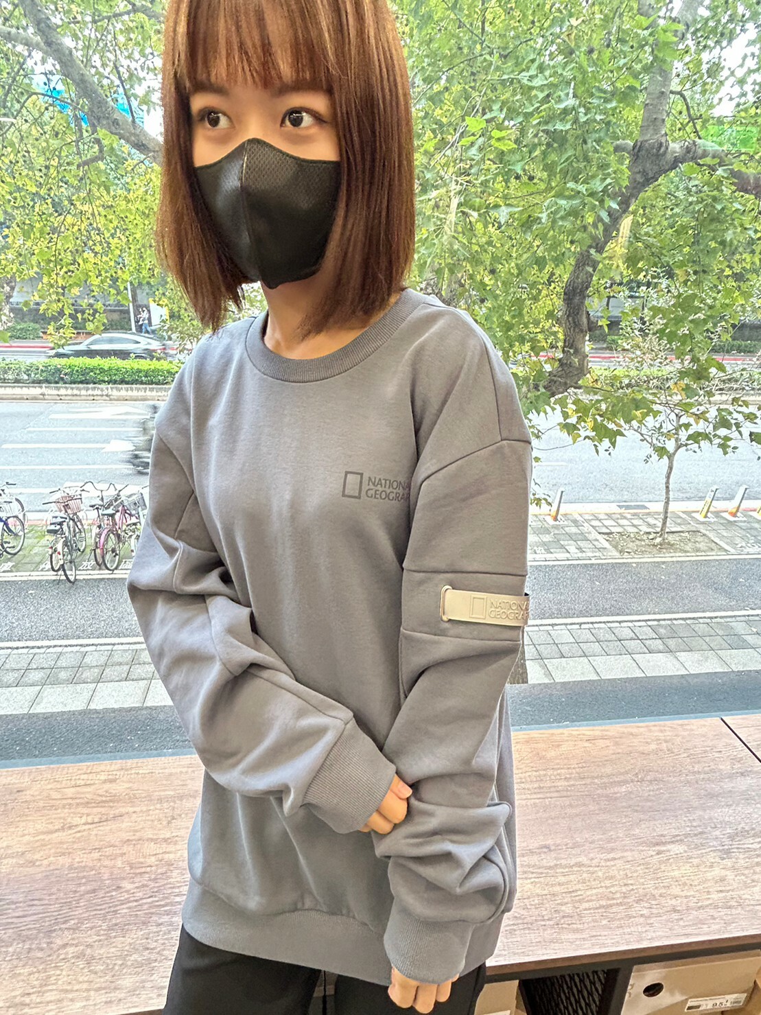 NATIONAL GEOGRAPHIC 國家地理 長袖上衣 深灰 DEC M