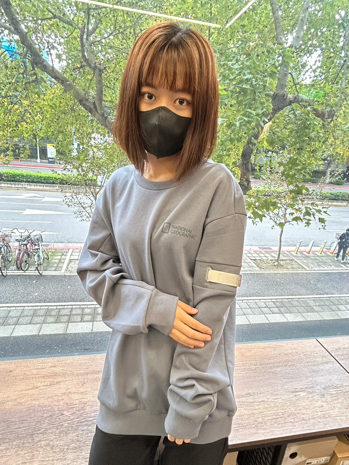 NATIONAL GEOGRAPHIC 國家地理 長袖上衣 深灰 DEC M