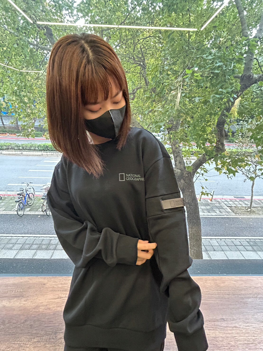 NATIONAL GEOGRAPHIC 國家地理 長袖上衣 黑DEC M