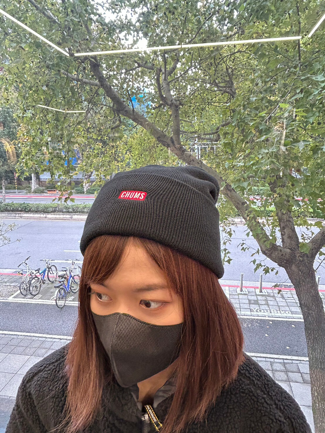 CHUMSLOGO 針織帽 沙色 黑 DEC M