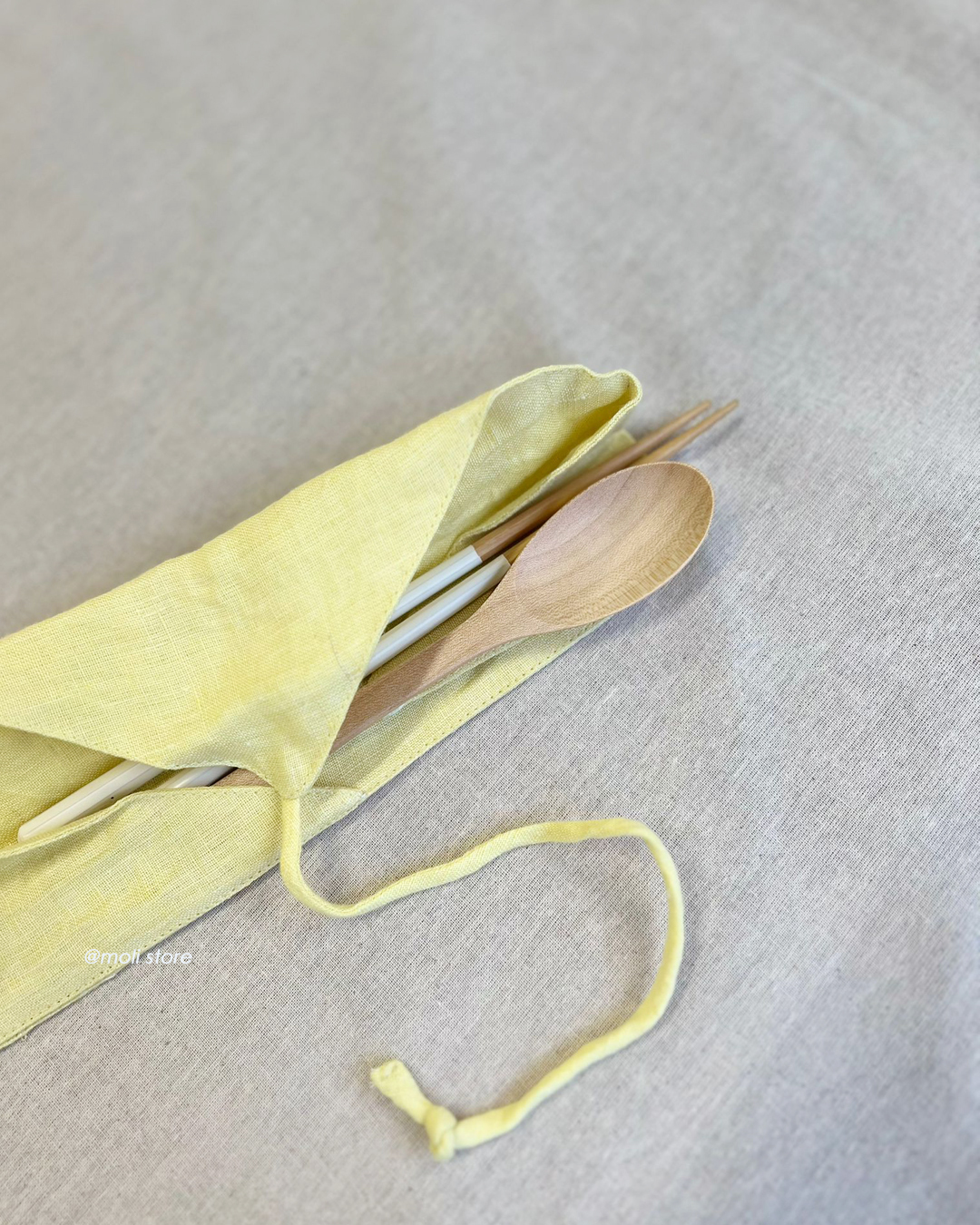 Horn Please Linen Cutlery Case｜shesay