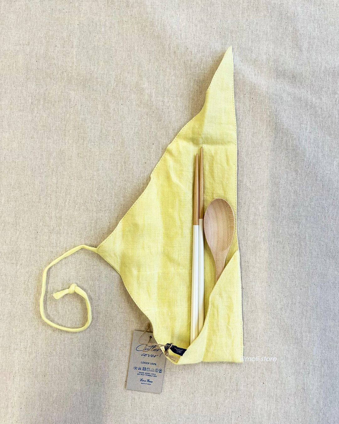 Horn Please Linen Cutlery Case｜shesay