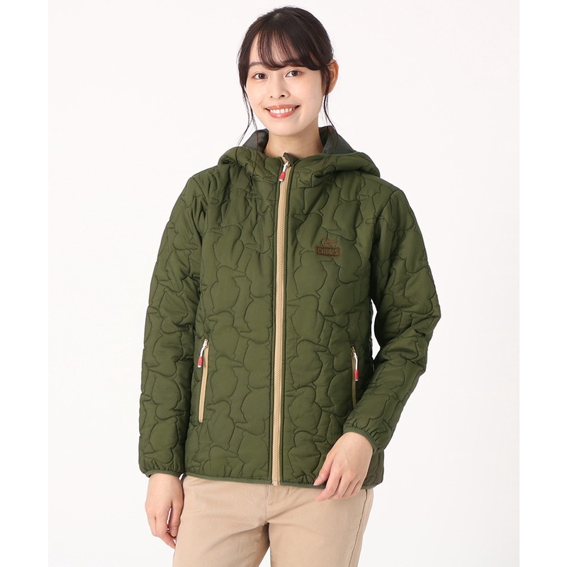 CHUMS Booby Stitch Light Padded 男女 化纖衍縫外套卡其綠 DEC M