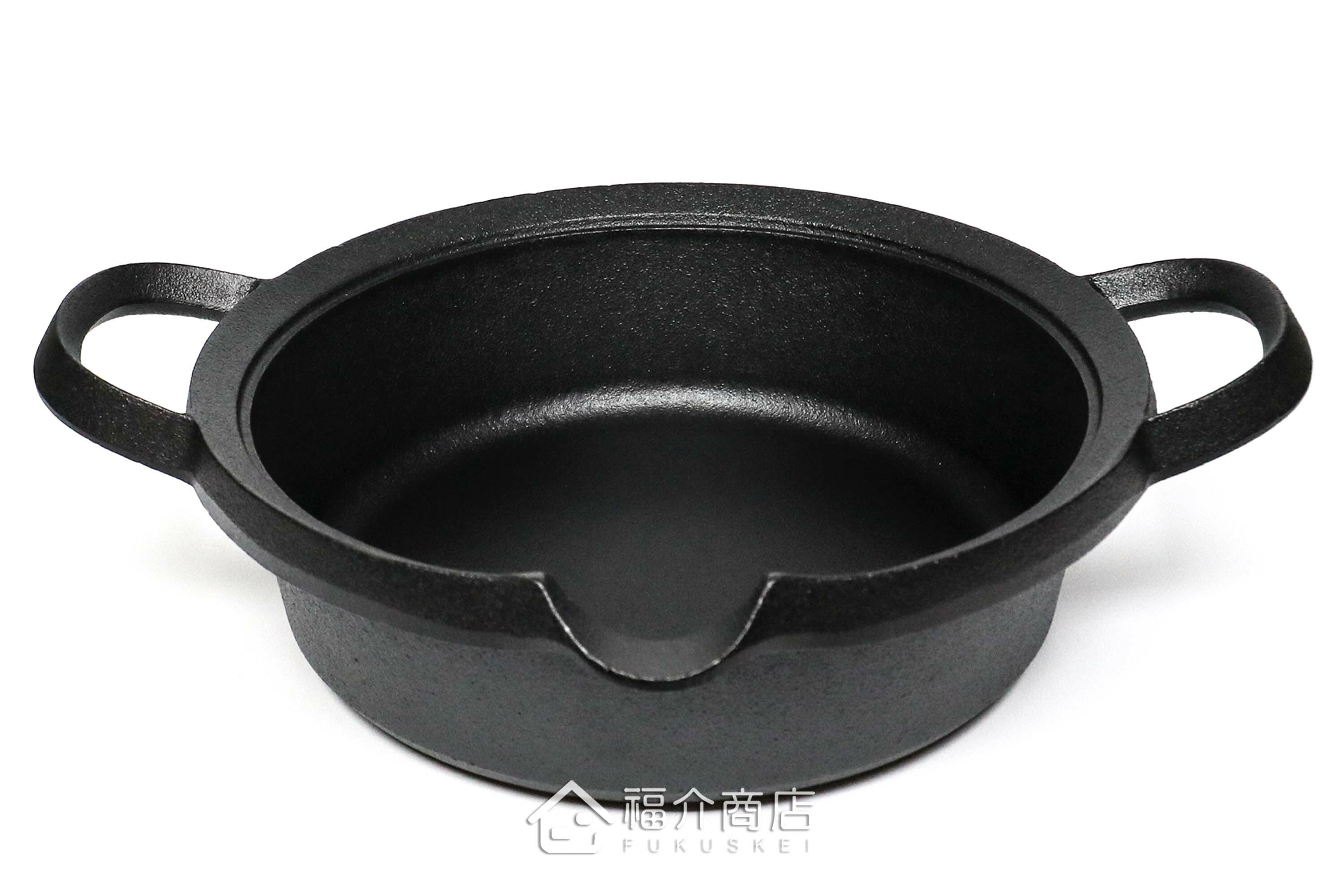 油炸用的黑色鑄鐵鍋