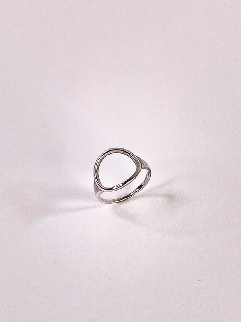 [925純銀]簍空圓形