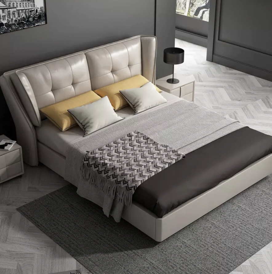 義式現代軟包床架 AOZ-886