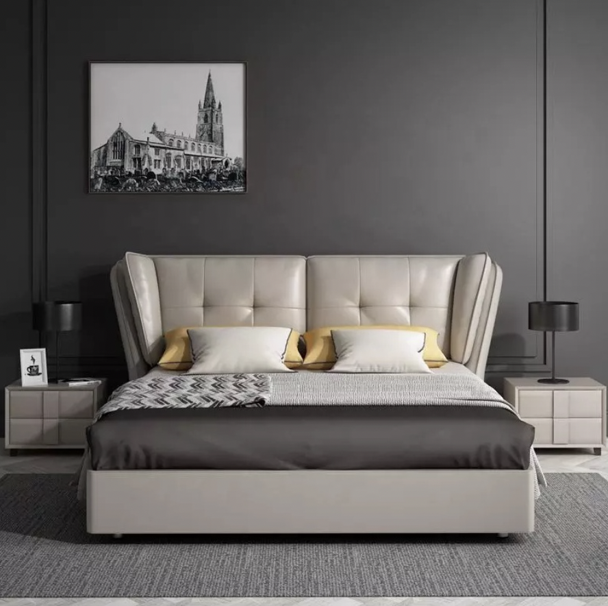 義式現代軟包床架 AOZ-886