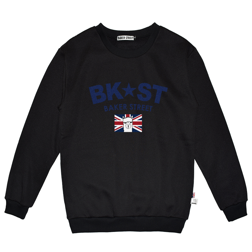 BK★ST Alpaca The Union Jack BK★ST 英國旗羊駝 高磅數長袖圓T
