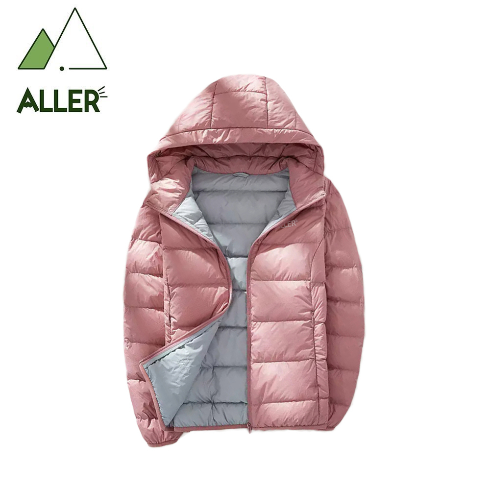 ALLER 石墨烯羽絨連帽外套 女款 (4色) 輕量/羽絨/防潑水/保暖/旅遊/登山健行/遊學 02CKN8666
