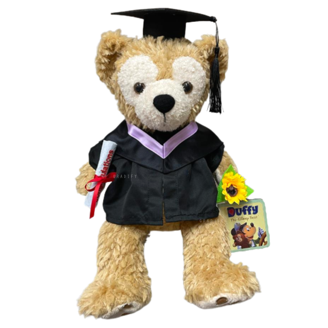 🎓 44cm Duffy 畢業公仔 - 香港教育大學學士