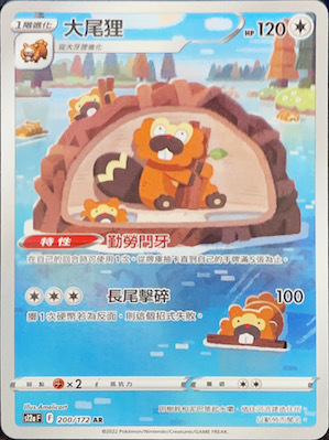 S12aF 200/172 大尾狸