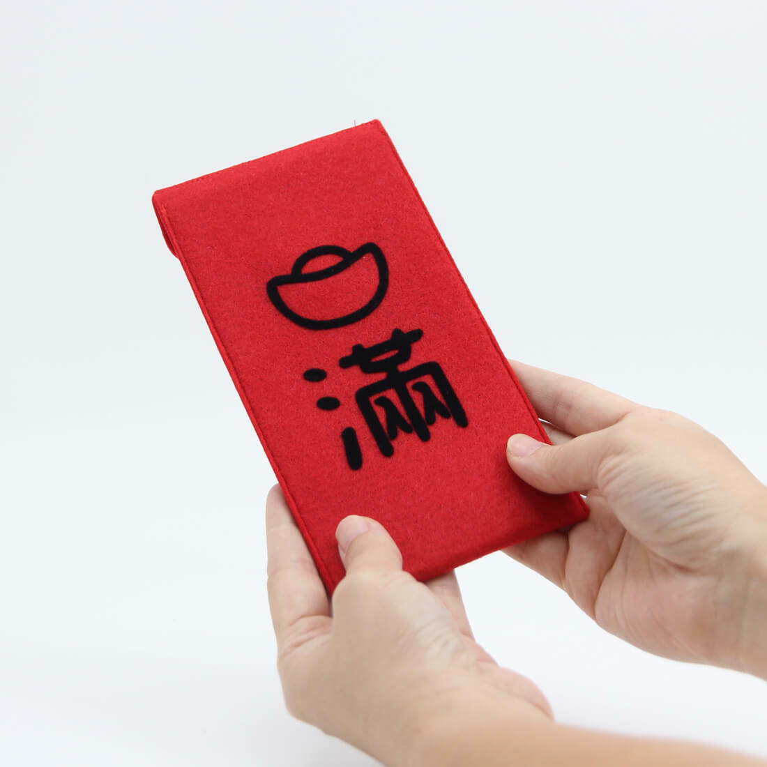 好運龍總來 裝好裝滿紅包袋 不織布手工車縫紅包袋 (三入組)